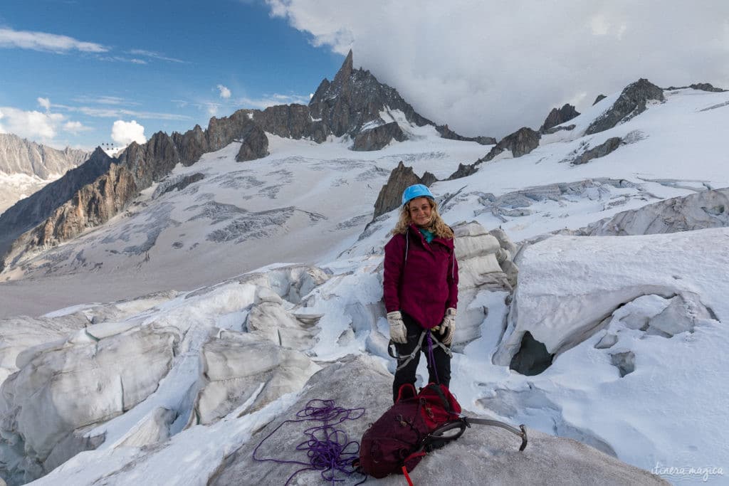 Première expérience d'alpinisme, avec la compagnie des guides de Chamonix