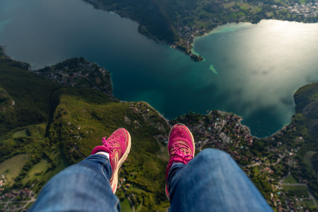 vol en parapente lac d'annecy