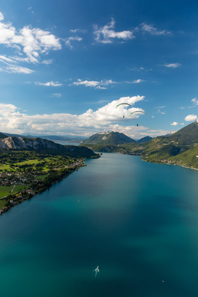 vol en parapente lac d'annecy