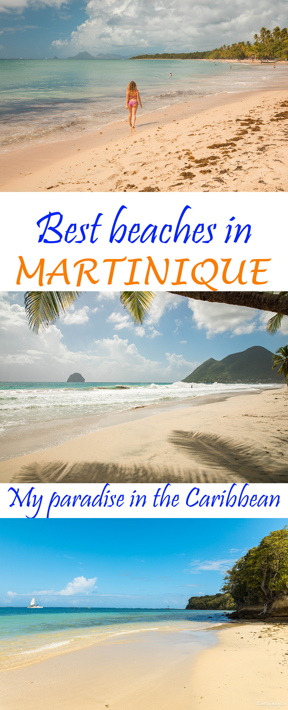 Looking for an affordable Caribbean destination with direct flights from the US & Canada ? Consider Martinique: this French paradise has it all. Top things to do and the very best beaches in Martinique, costs and useful tips to plan your beach holiday in Martinique. #martinique #caribbean 