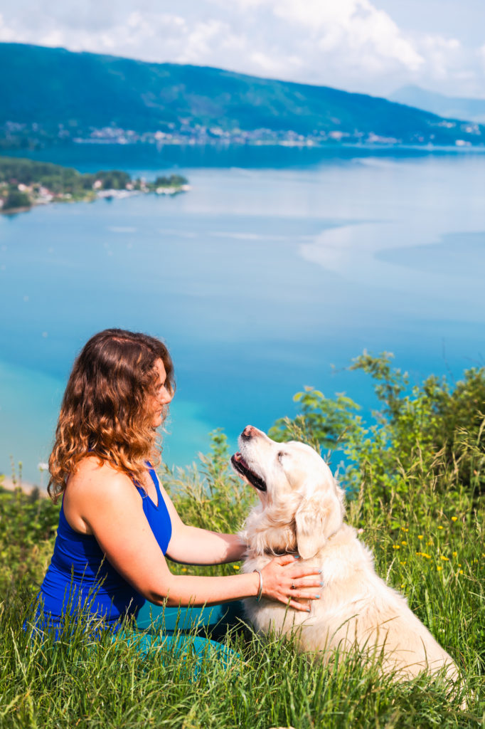 randonnée lac d'annecy le taillefer avec mon chien