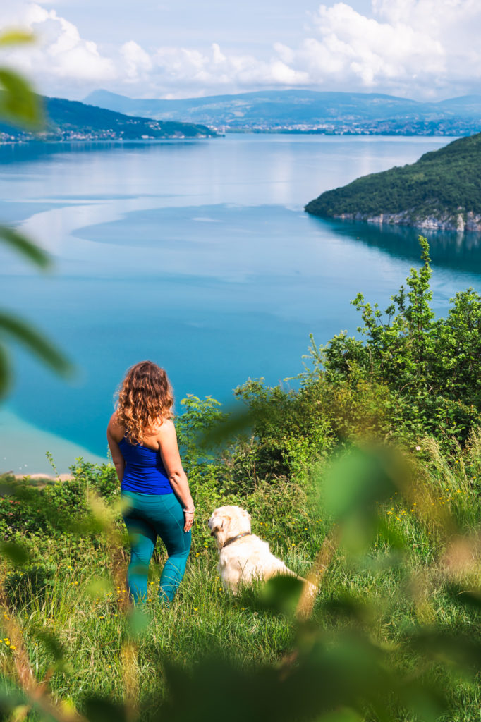 randonnée lac d'annecy le taillefer avec mon chien