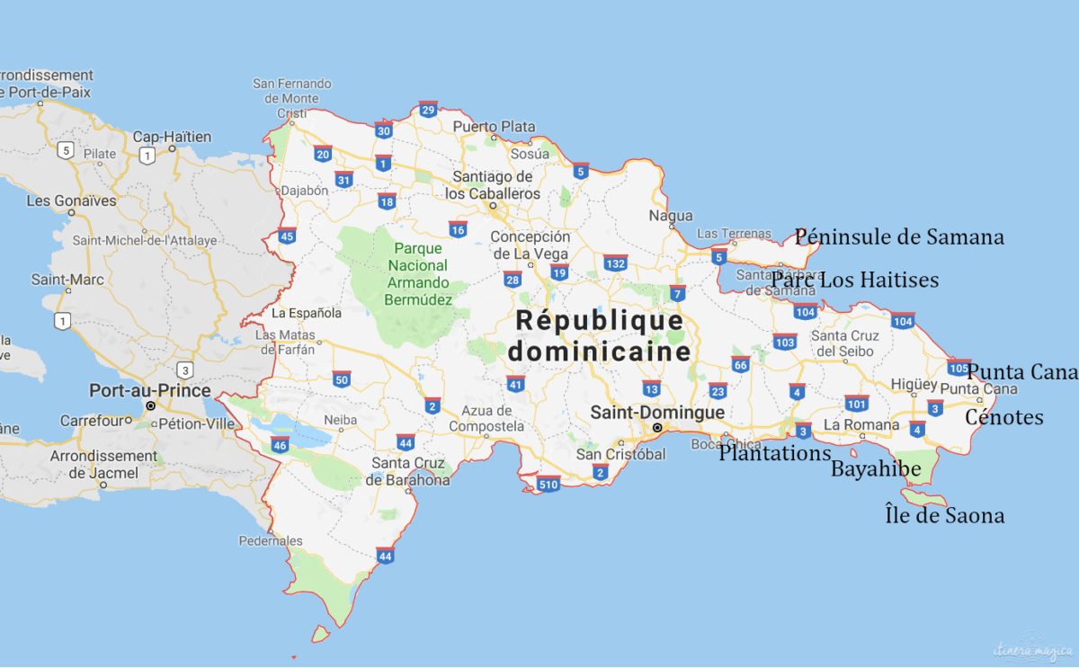 carte republique dominicaine