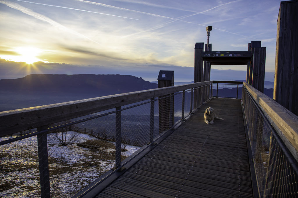 belvédère du grand revard dans les montagnes de chambéry