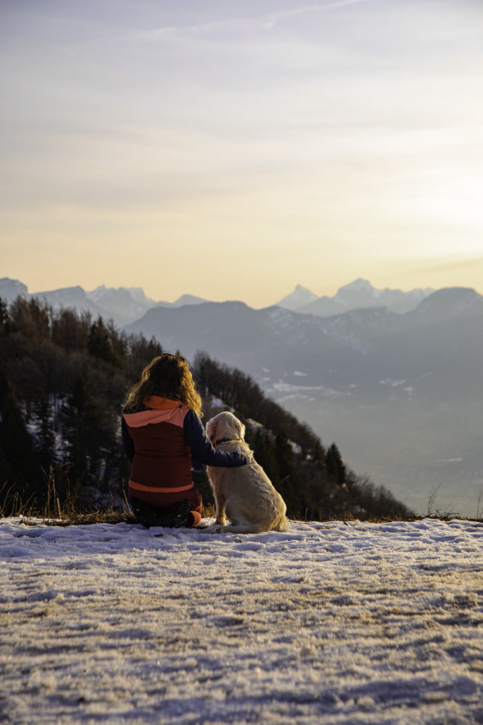 randonner avec mon chien à savoie grand revard dans les montagnes de chambéry