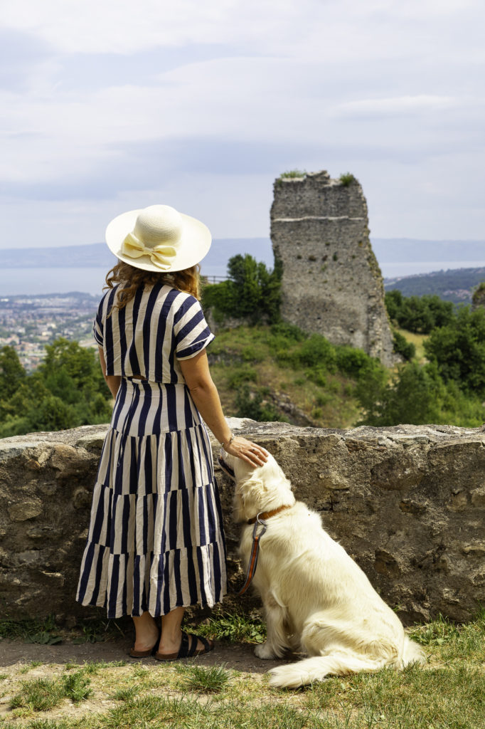 Avec mon chien au bord du Léman