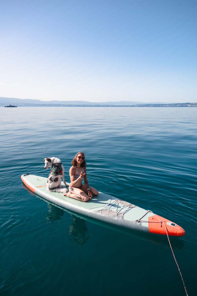 Evian et le lac Léman avec mon chien : bonnes adresses dog friendly, activités nautiques, visites et coups de coeur.