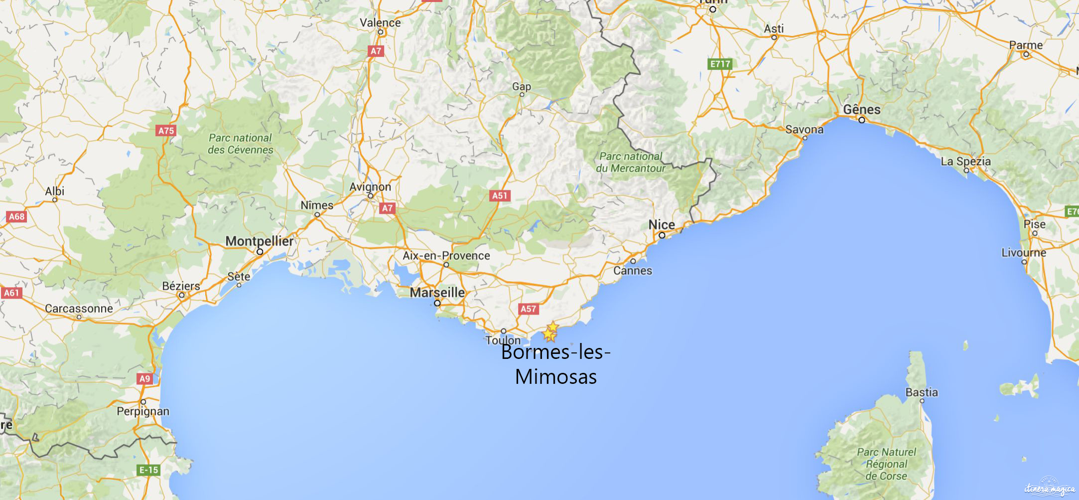 bormes les mimosas carte