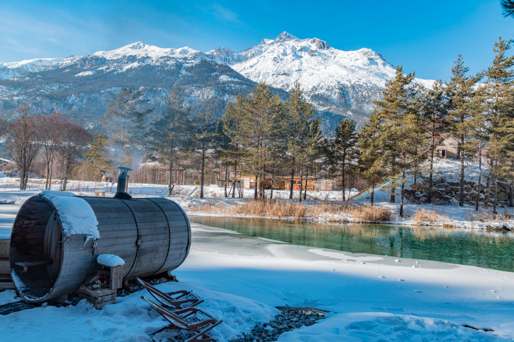 Un spa insolite en haute maurienne vanoise en hiver