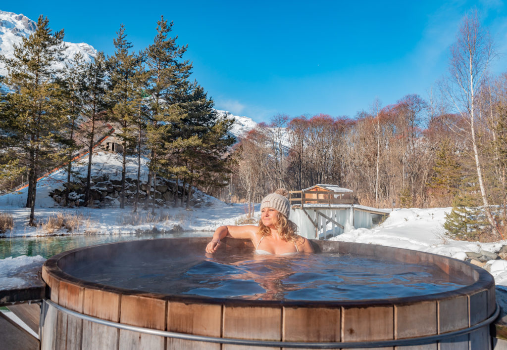 Un spa insolite en haute maurienne vanoise en hiver