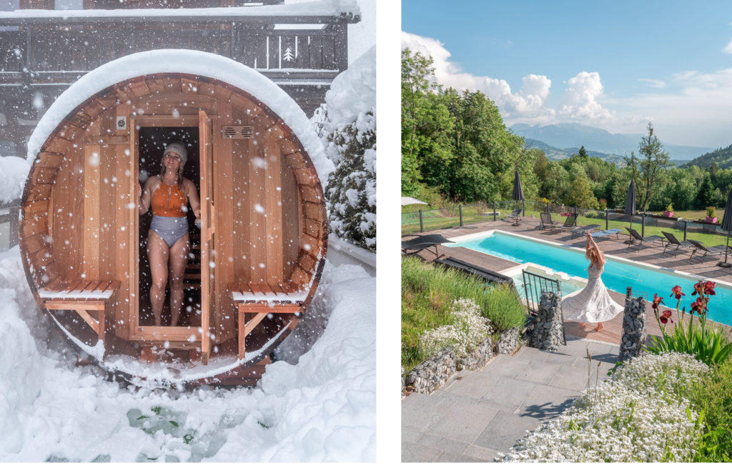 Les plus beaux spas de Savoie et Haute-Savoie : thermes, hôtels spas, spas insolites et romantiques au pays du Mont Blanc, au coeur des Alpes. 