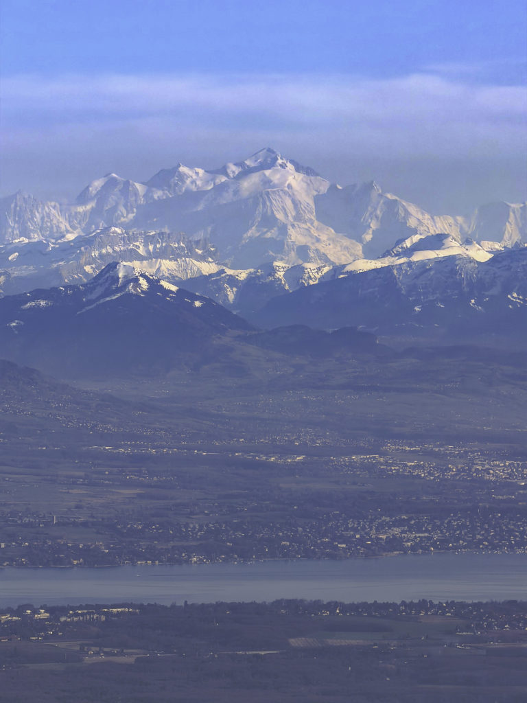 vue mont blanc pays de gex
