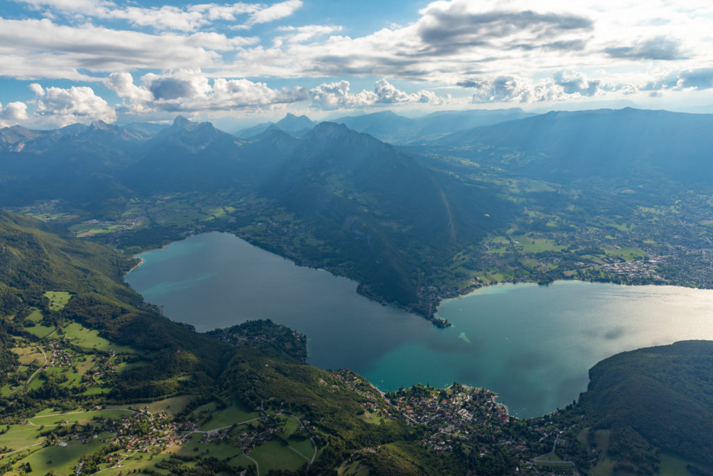 vol en parapente lac d'annecy