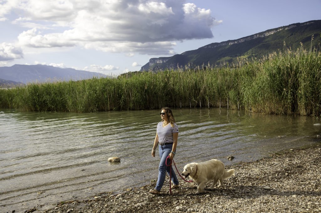 lac du bourget avec mon chien