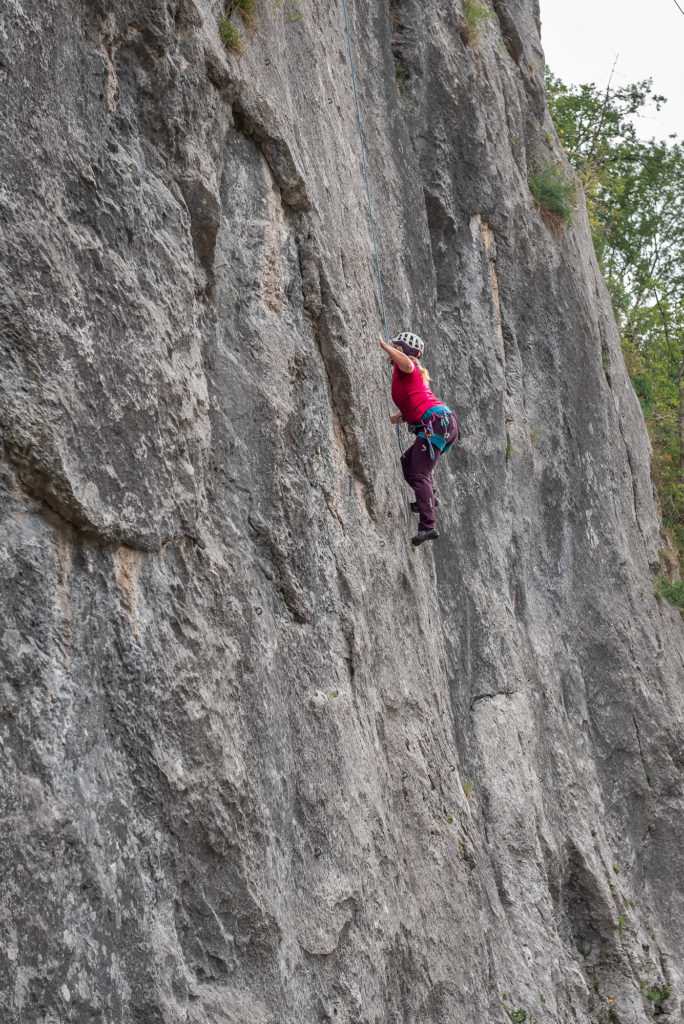 escalade au lac d'anthon praz de lys sommand