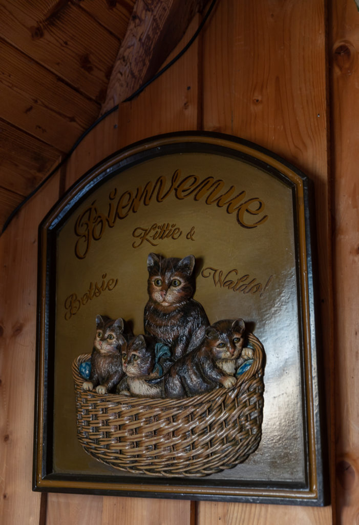 Folles de chats, Marion et moi avons adoré Le Gros Minet, le resto où les félins sont rois. Chats aux murs, chats sur les tables, et vrais chats ronronnants qui viennent rendre visite aux convives attablés en terrasse, un vrai bonheur pour nous, la déco parfaite ! Le restaurant propose des planches de tapas de spécialités pyrénéennes et espagnoles de grande qualité, en lien direct avec les producteurs locaux, et d’excellentes salades.