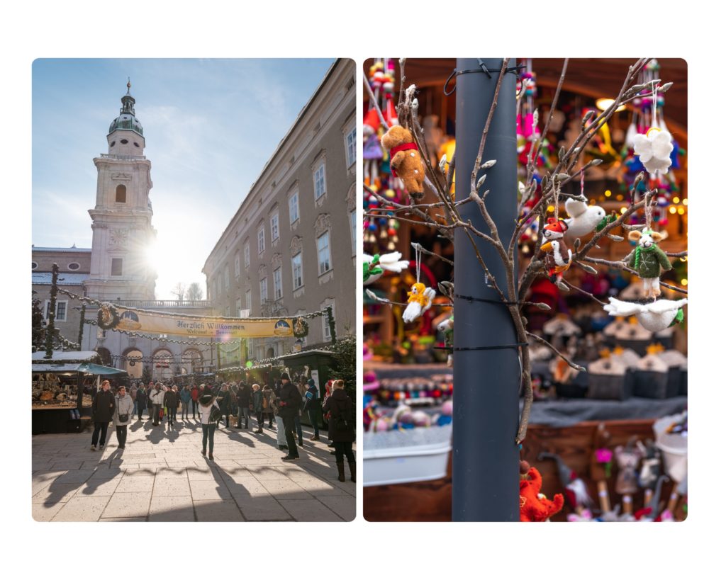 Visiter Salzbourg en hiver : les plus beaux marchés de Noël de Salzbourg, à voir en décembre. 