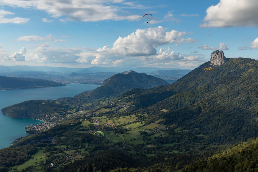 vol en parapente lac d'annecy