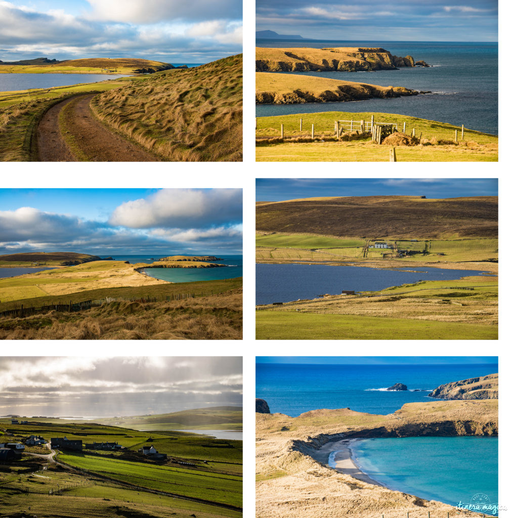 Plages de rêve à Shetland. Belles plages Shetland. Blog Shetland
