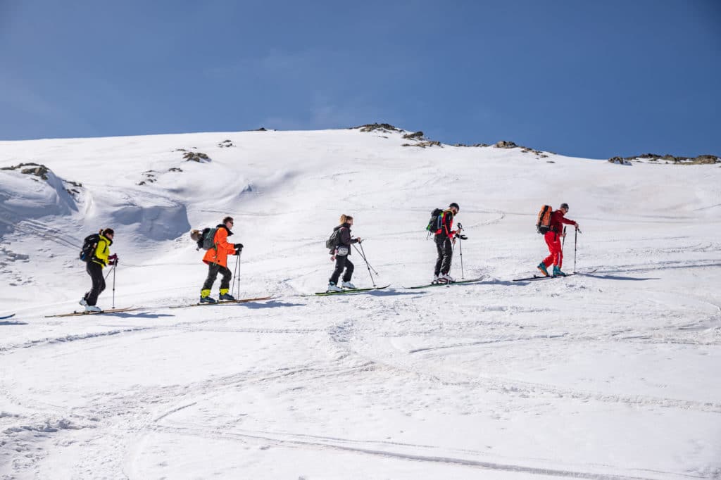 Ski de rando à Saint Sorlin d'Arves en Savoie avec Chilowé