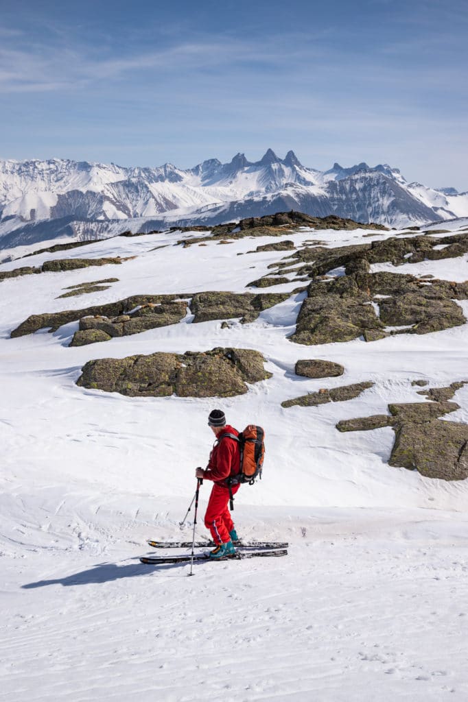 Ski de rando à Saint Sorlin d'Arves en Savoie avec Chilowé