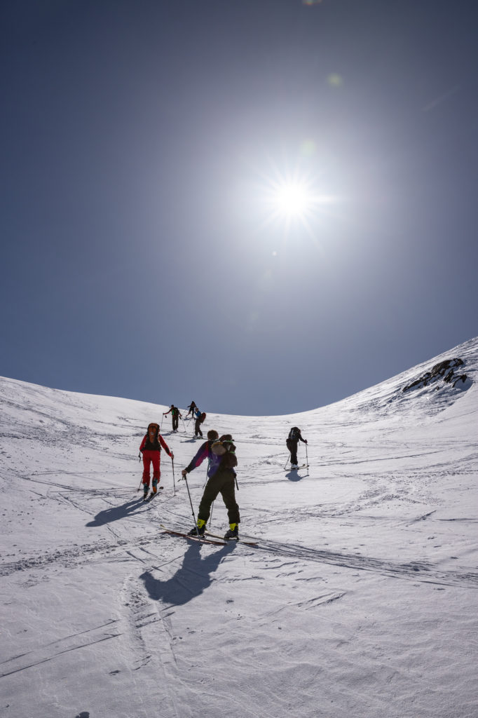 Ski de rando à Saint Sorlin d'Arves en Savoie avec Chilowé