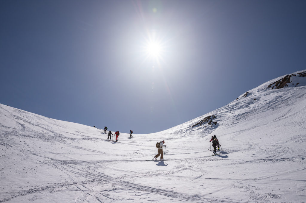 Ski de rando à Saint Sorlin d'Arves en Savoie avec Chilowé