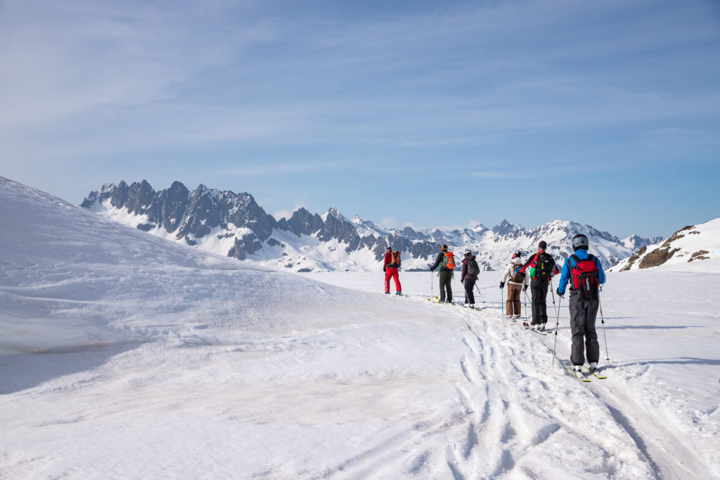 Ski de rando à Saint Sorlin d'Arves en Savoie avec Chilowé