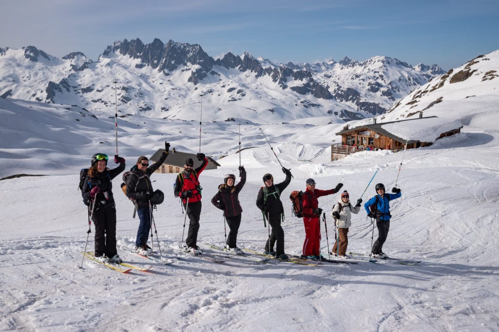 Ski de rando à Saint Sorlin d'Arves en Savoie avec Chilowé