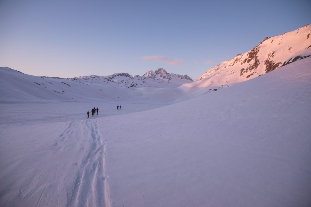 ski de rando à saint sorlin d'arves savoie avec chilowé