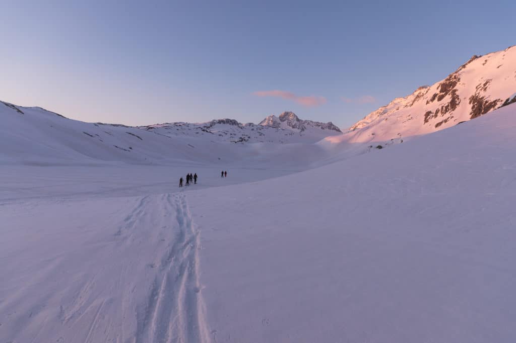 Ski de rando à Saint Sorlin d'Arves en Savoie avec Chilowé