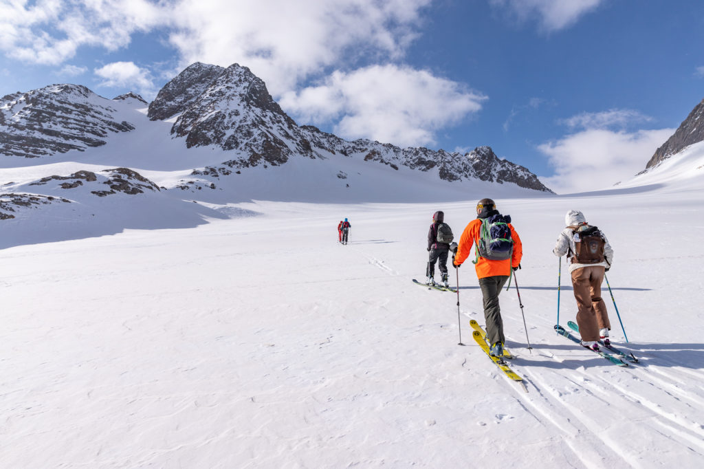 ski de rando à saint sorlin d'arves savoie avec chilowé