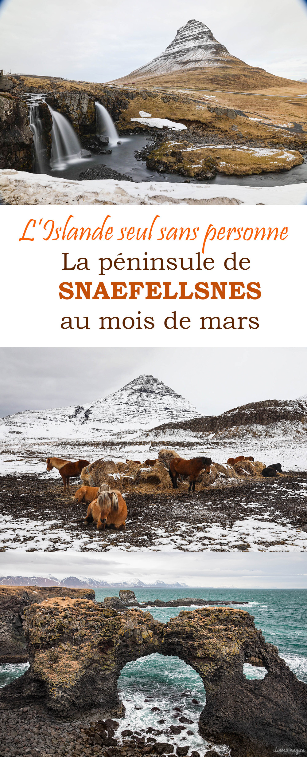 Retrouver l'Islande sans personne ? Allez à Snaefellsnes en mars ! Paysages sublimes et solitude grandiose...