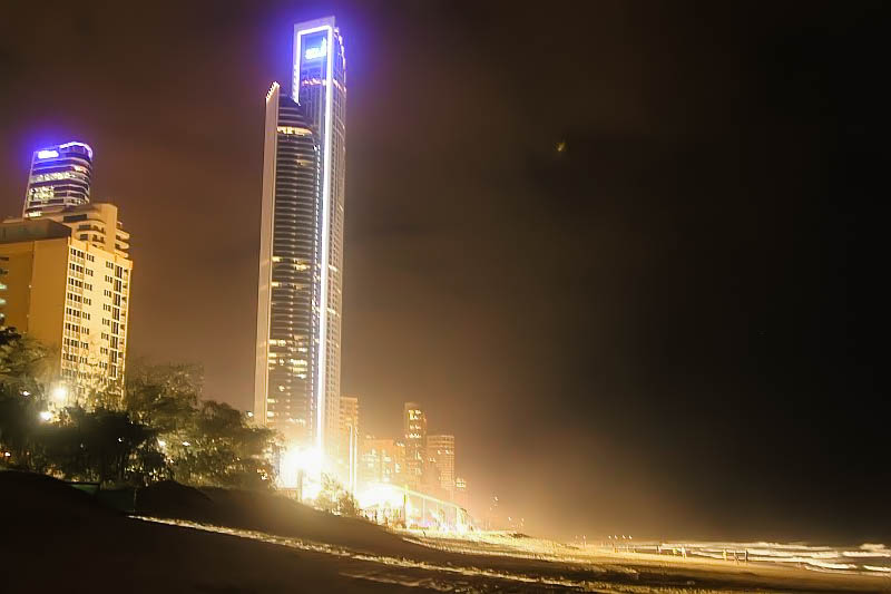 surfers paradise goldcoast night party beach