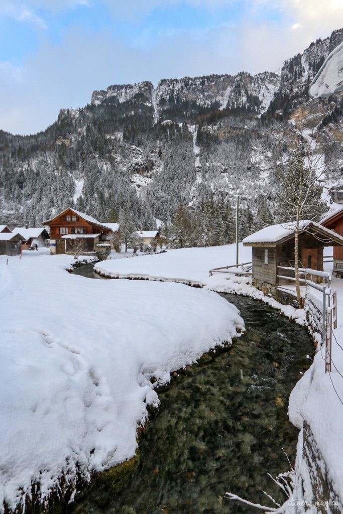 kandersteg suisse en hiver