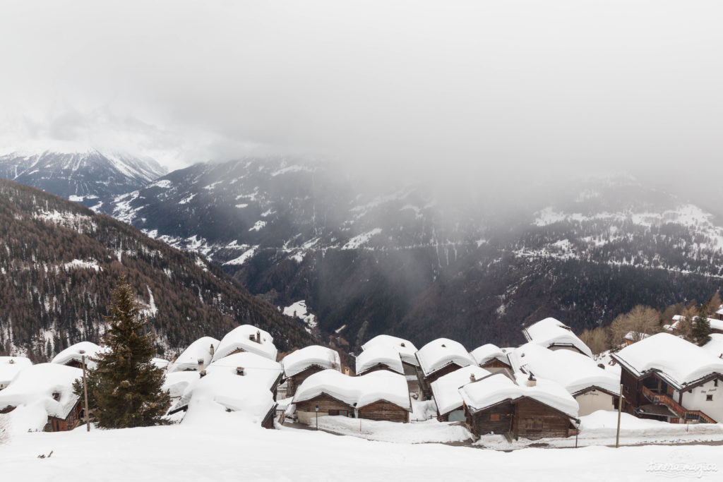 Suisse en hiver val d'anniviers