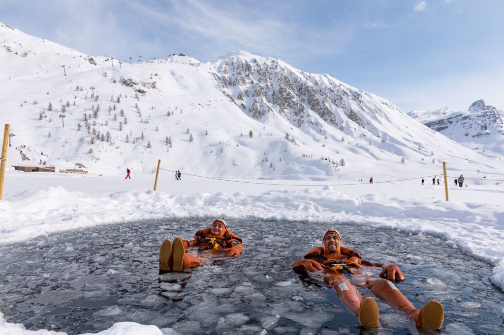 ice floating tignes