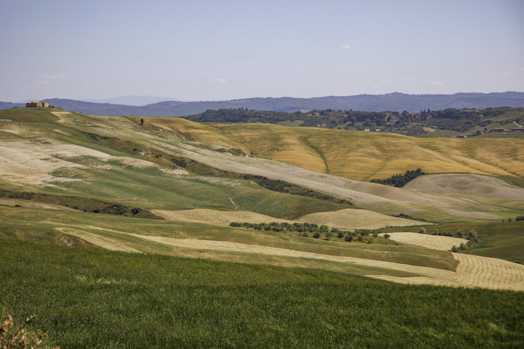 toscane à vélo : les crete senesi