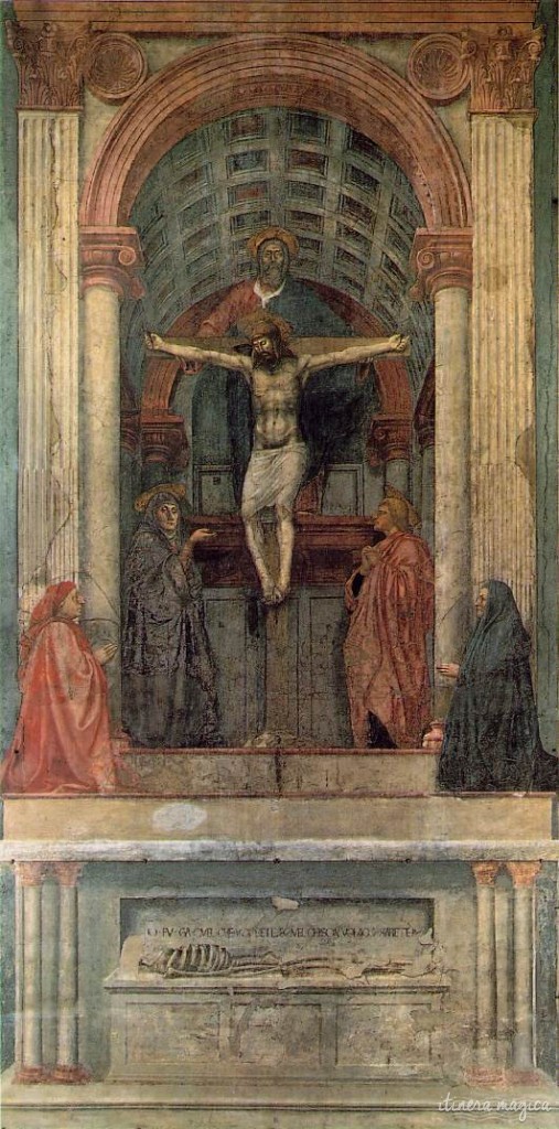 Trinité de Masaccio, à Santa Maria Novella.