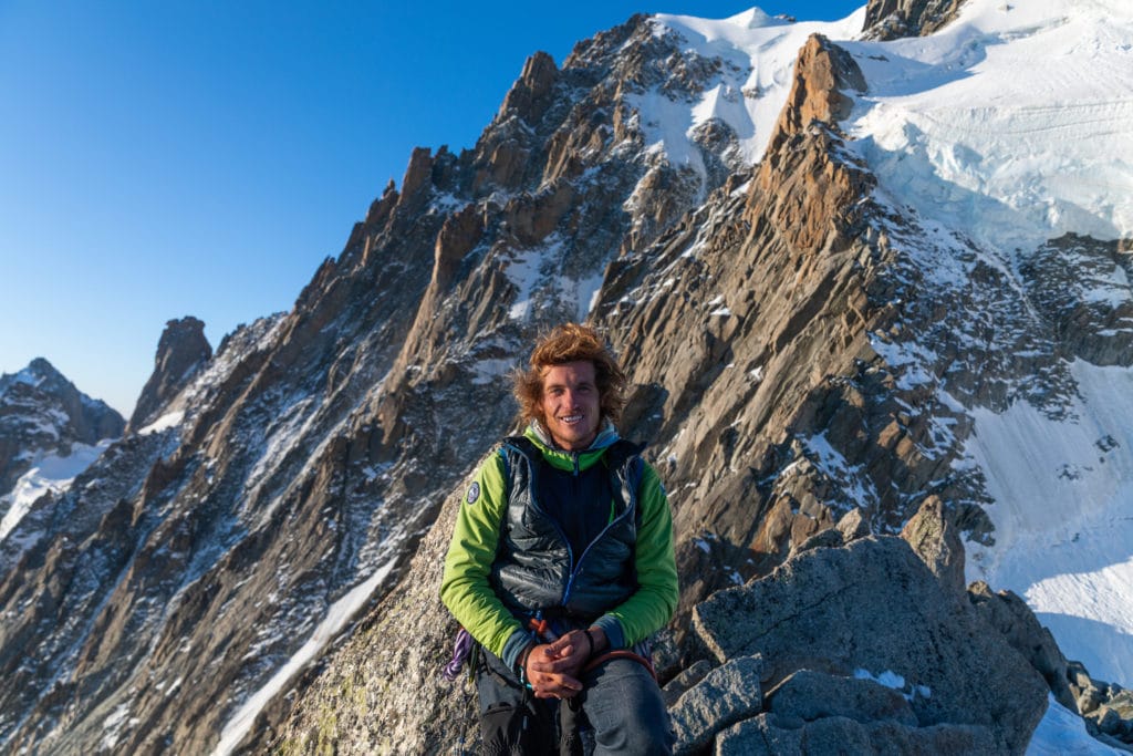 Tristan Knoertzer, membre de la compagnie des guides de Chamonix