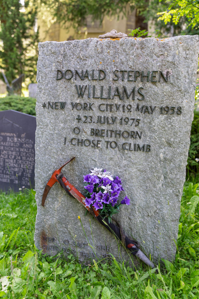 Zermatt cimetière alpinistes