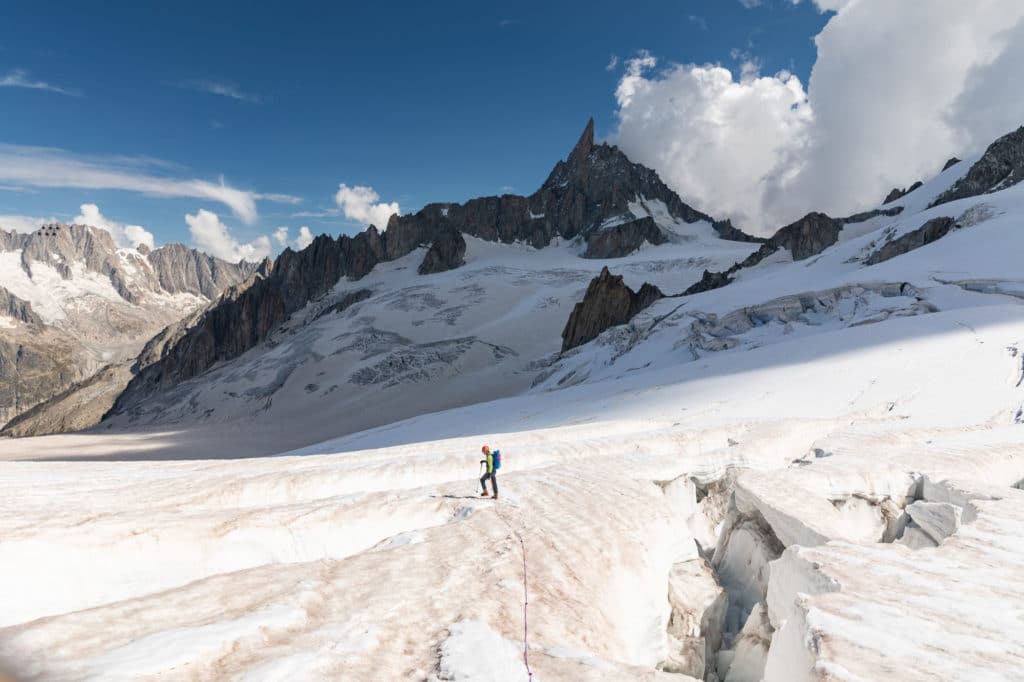 Récit d'une première fois en alpinisme dans la vallée blanche à Chamonix, pour les deux cent ans de la compagnie des guides de Chamonix