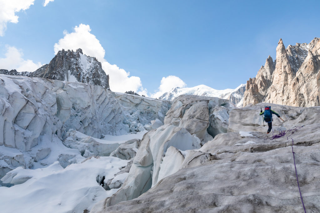 Première expérience d'alpinisme avec la compagnie des guides de Chamonix