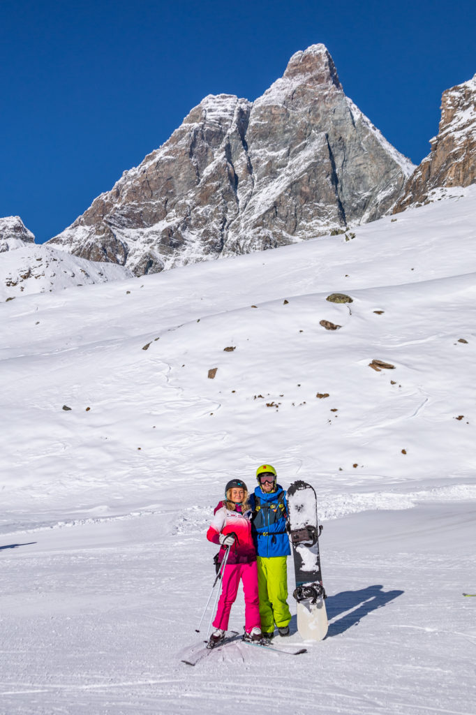 Article de blog sur un séjour en vallée d'Aoste : skier à Cervinia