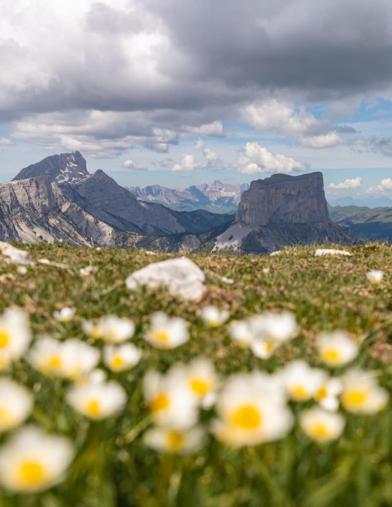 Randonnées en Diois, au sud du Vercors, avec vue sur le Mont Aiguille