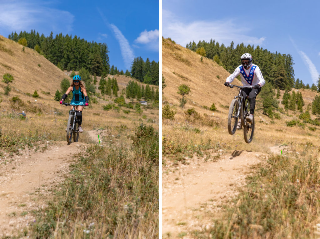 Le bike park de Réallon au dessus du lac de Serre Ponçon